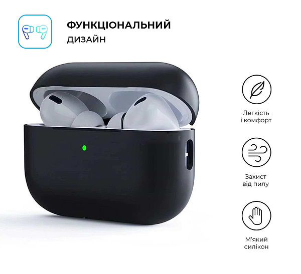 Фото - Чехол для наушников Armorstandart Silicone Case for Apple Airpods Pro 2 Black (ARM64546)