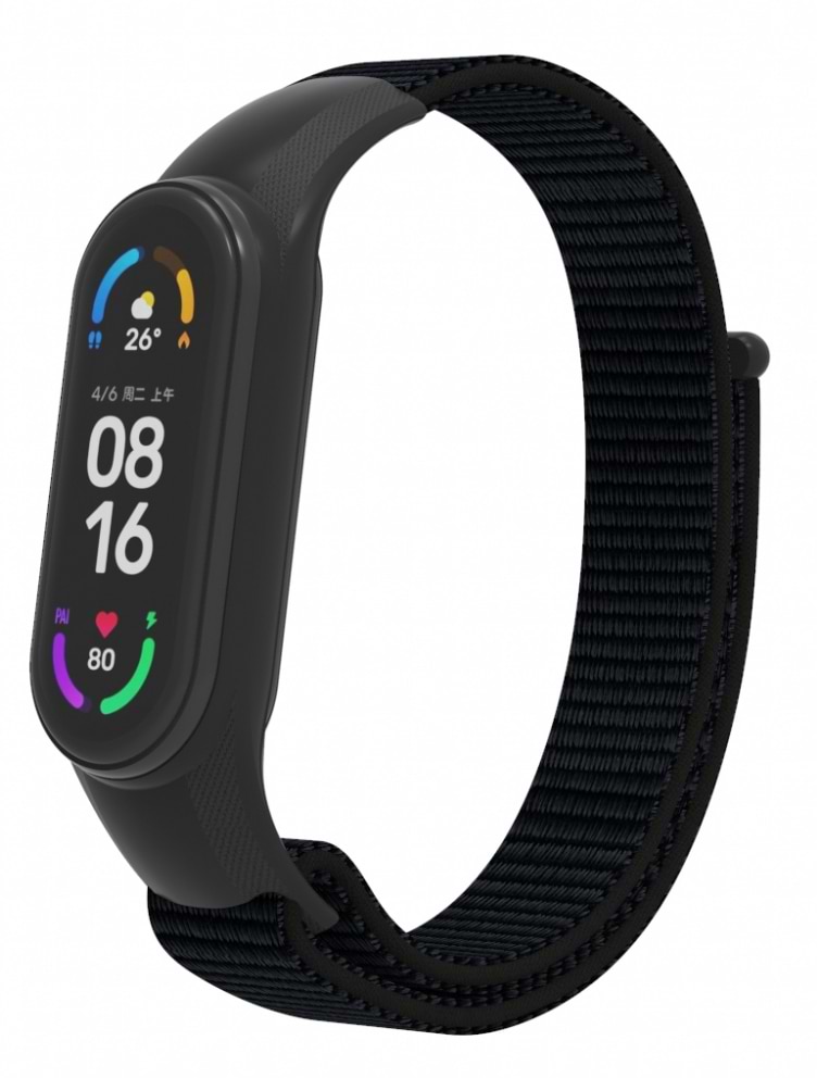 Ремінець для фітнес-браслету Armorstandart for Xiaomi Mi Band 7/6/5/4 Black (ARM67839) - Фото 1
