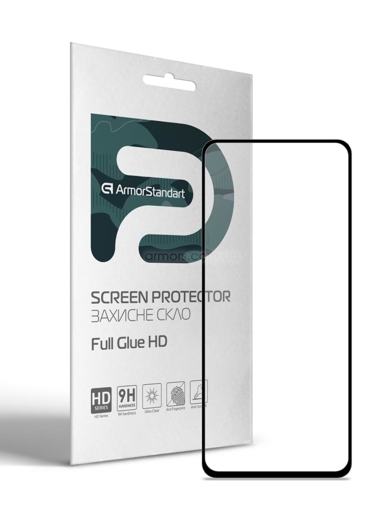 Захисне скло для смартфону Armorstandart Full Glue HD for TECNO Pova (LD7) Black (ARM65106)