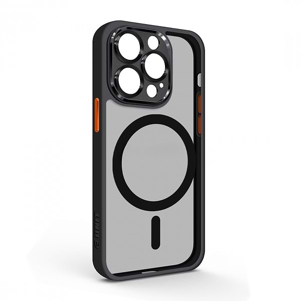 Фото - Чохол для смартфону Armorstandart Unit MagSafe SE for Apple iPhone 14 Pro Black Orange (ARM75366)