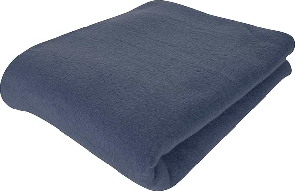 Фото - Плед полуторный DAISY сине-серый  125х150