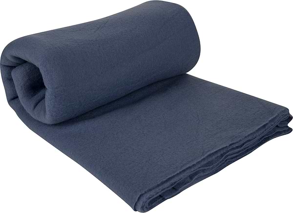 Фото - Плед полуторный DAISY сине-серый  125х150