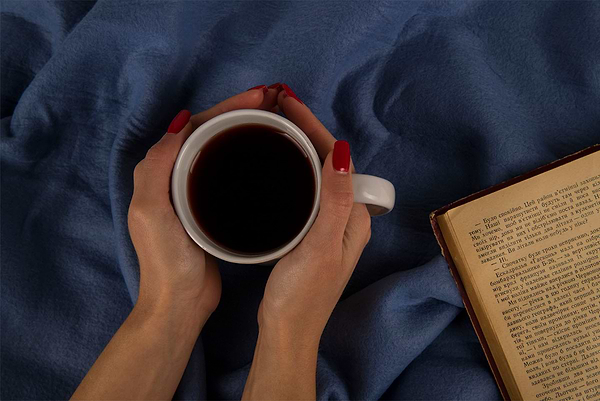 Фото - Плед полуторный DAISY сине-серый  125х150