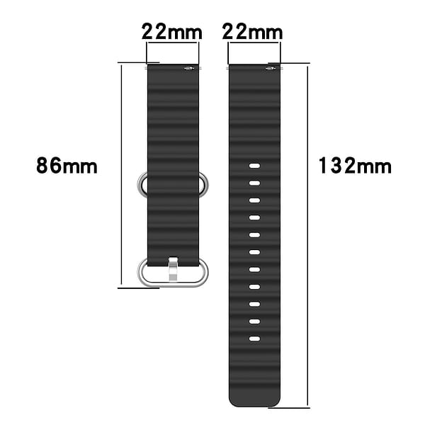 Фото - Ремешок для смарт-часов BeCover Wave Style (22mm) for Xiaomi Watch 2 Pro/S4/S3/S1 Pro/S1/S1 Active Orange (714222)