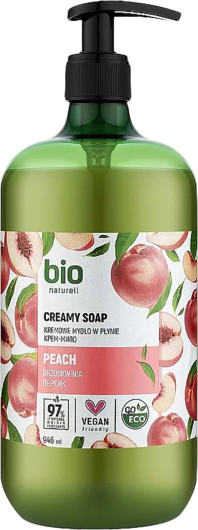 Фото - Жидкое мыло для рук Bio Naturell персик 946 мл (4820168434419)