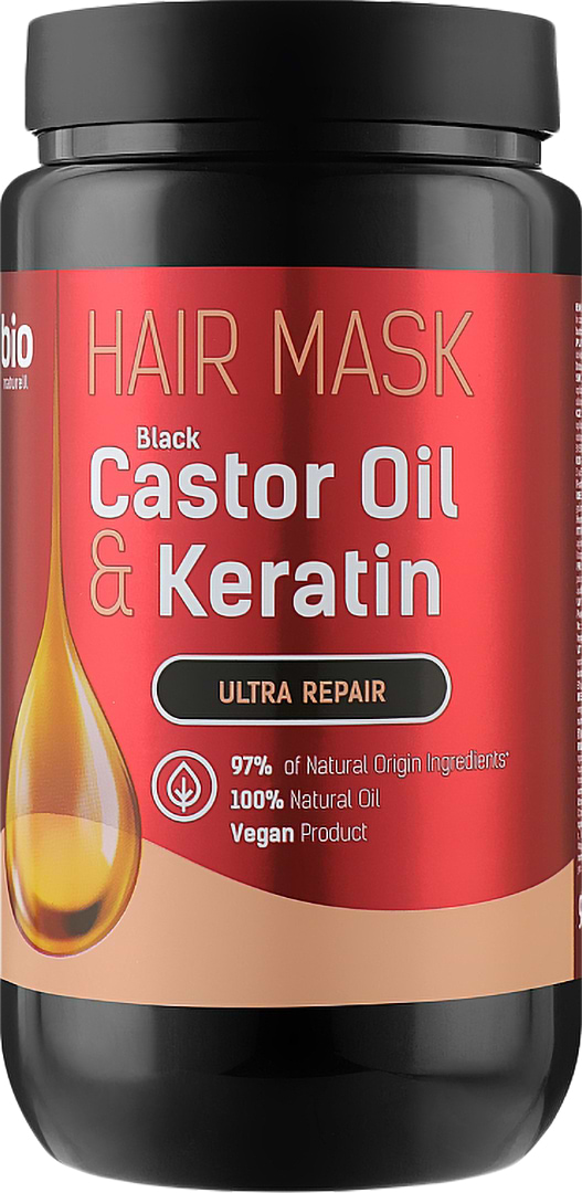 Маска для волос Bio Naturell 946 мл Black Castor Oil & Keratin NEW (4820168434037)