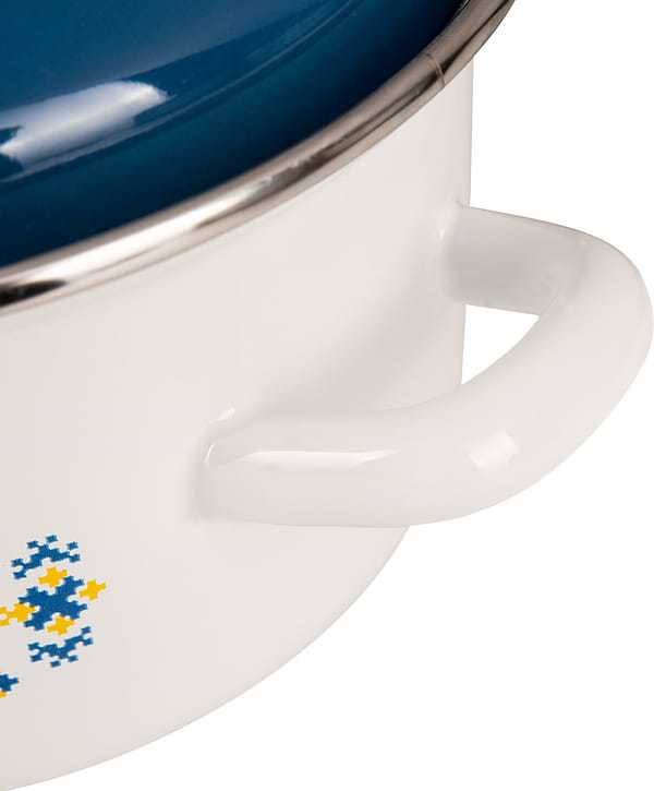 Фото - Каструля Biol CE18V1 2,2 л вишиванка жовто-блакитна