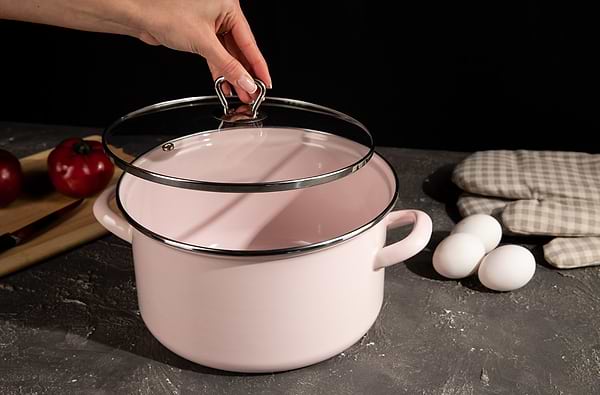 Фото - Кастрюля Biol CE24P 5,6 л розовая