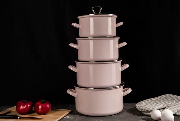 Фото - Кастрюля Biol CE24P 5,6 л розовая