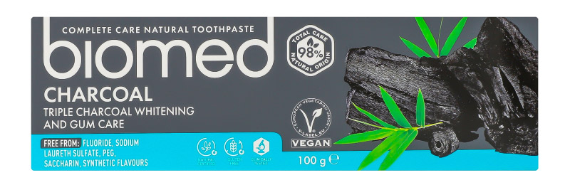 Зубна паста BioMed Charcoal 100 г (3800023406820)