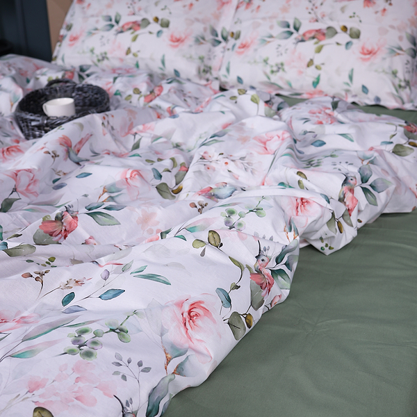 Фото - Комплект постельного белья MirSon 2 x 160 x 220 см 00-9 Birds and Flowers Поплин (2200009709159)