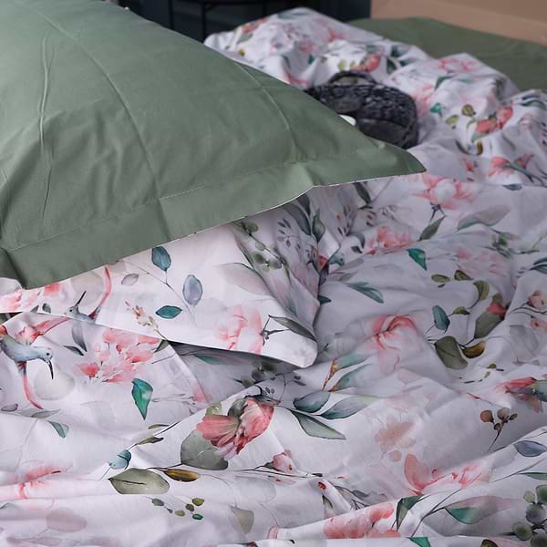 Фото - Комплект постельного белья MirSon 175х210 см 00-9 Birds and Flowers Поплин (2200009709111)