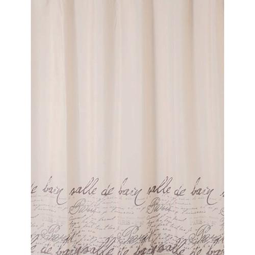 Шторка для ванной комнаты BISK polyester STAMP Beige (06879)