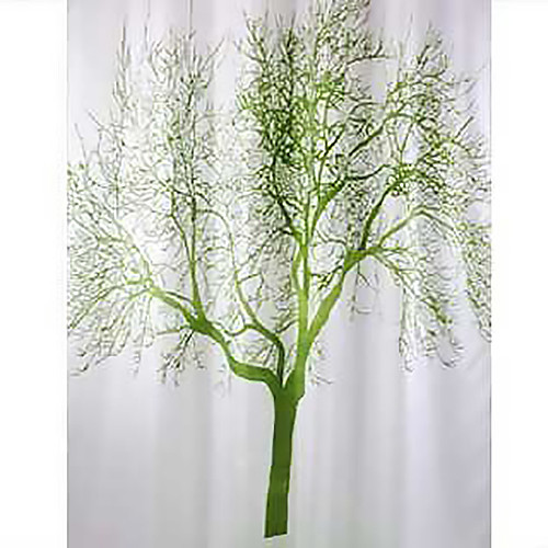 Шторка для ванной комнаты BISK TXT TREE Green 1.8х2 м (04439)