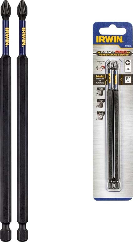 Фото - Набор бит для отвертки IRWIN Impact Pro Perf 152 мм PH2 (IW6061315)
