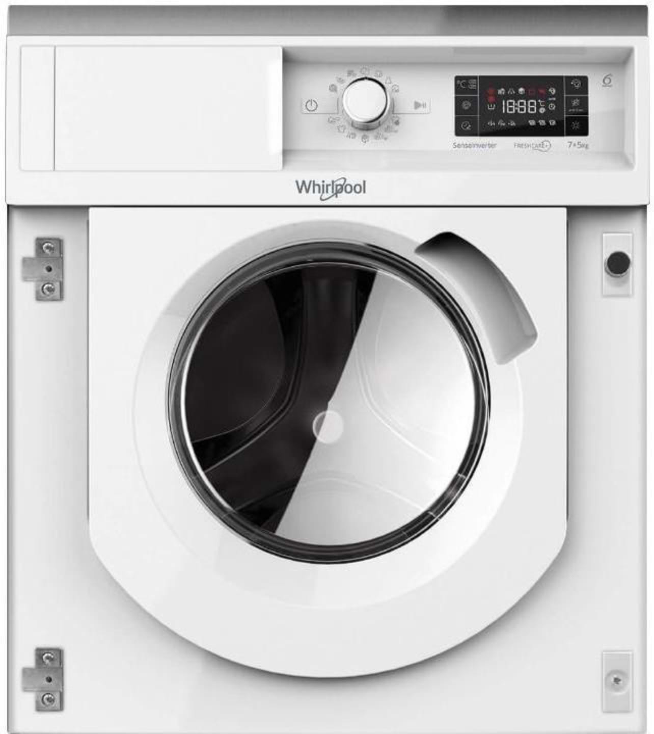 Прально-сушильна машина вбудована Whirlpool BIWDWG75148UA - Фото 1