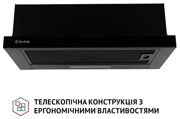 Фото - Витяжка вбудована Perfelli TL 6333 BL 700 LED GLASS