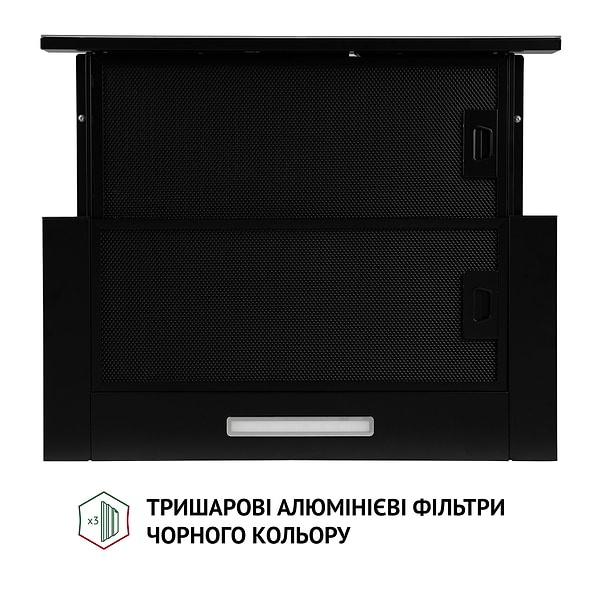 Фото - Витяжка вбудована Perfelli TL 6333 BL 700 LED GLASS