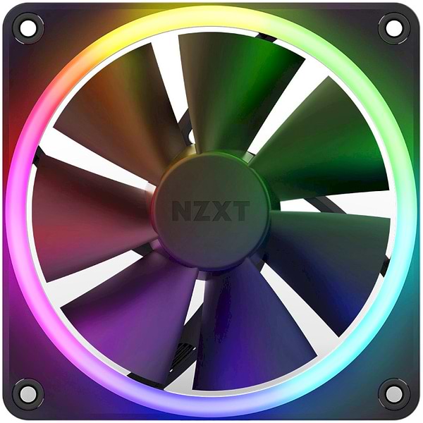 Фото - Корпусный вентилятор NZXT F120RGB Black (RF-R12TF-B1)