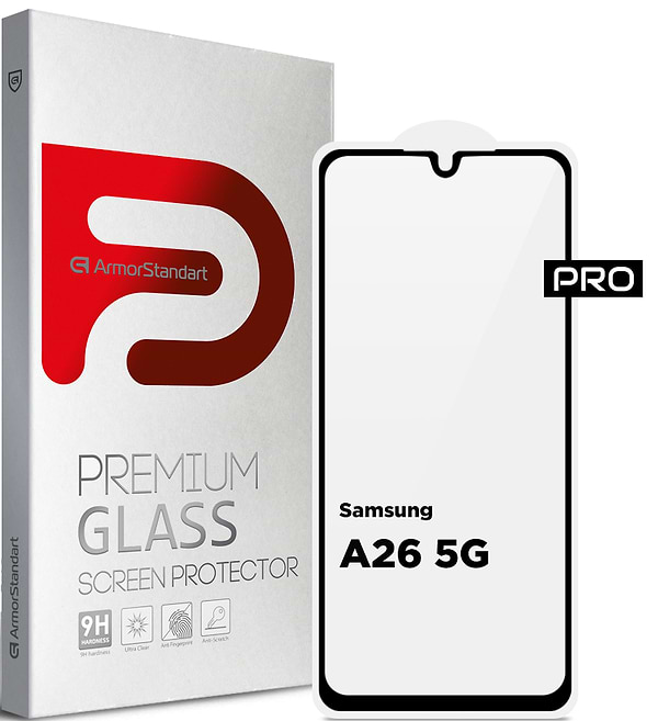 Фото - Защитное стекло для смартфона Armorstandart Pro for Samsung A26 5G Black (ARM82212) Фото - Защитное стекло для смартфона Armorstandart Pro for Samsung A26 5G Black (ARM82212)