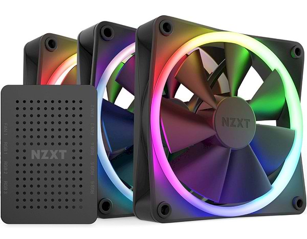 Фото - Корпусный вентилятор NZXT F120RGB Black (RF-R12TF-B1)