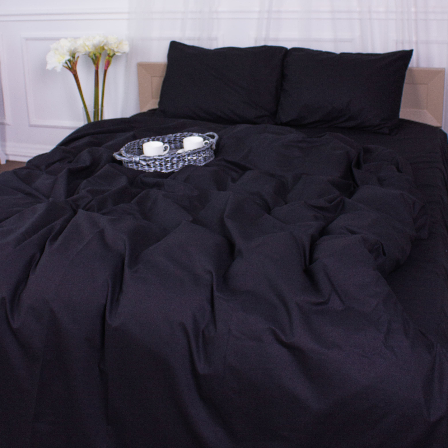 Комплект постельного белья MirSon Бязь 16-9000 Black Stone 220х240 см (2200005897966)