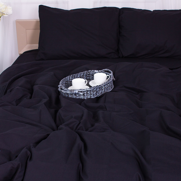Фото - Комплект постельного белья MirSon Бязь 16-9000 Black Stone 160х220 см (2200005897959)