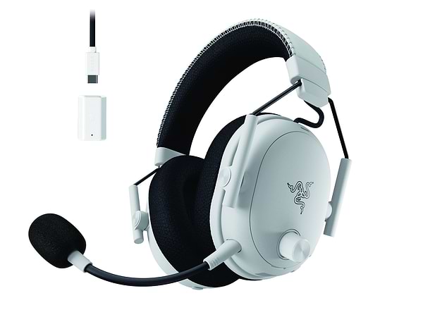 Фото - Гарнітура бездротова ігрова Razer Blackshark V3 PRO Wireless, White (RZ04-05400200-R3M1)