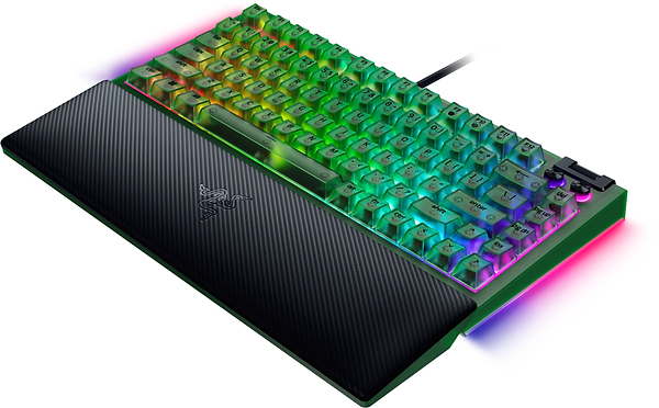 Фото - Клавіатура дротова ігрова Razer BlackWidow V4 75%, Phantom Green (RZ03-05003300-R3M1)