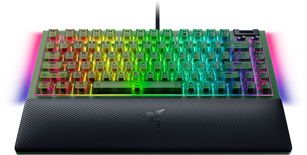 Фото - Клавіатура дротова ігрова Razer BlackWidow V4 75%, Phantom Green (RZ03-05003300-R3M1)