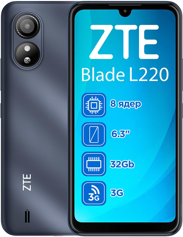 Фото - Смартфон ZTE Blade L220 1/32Gb Blue