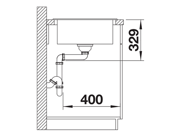 Фото - Мийка кухонна Blanco 525970 SONA 45S ЧОРНИЙ