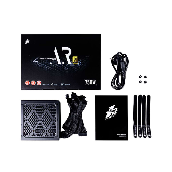 Фото - Блок живлення для ПК 1stPlayer PS-750AR (AR-GLD-750-BK-EU) 750W