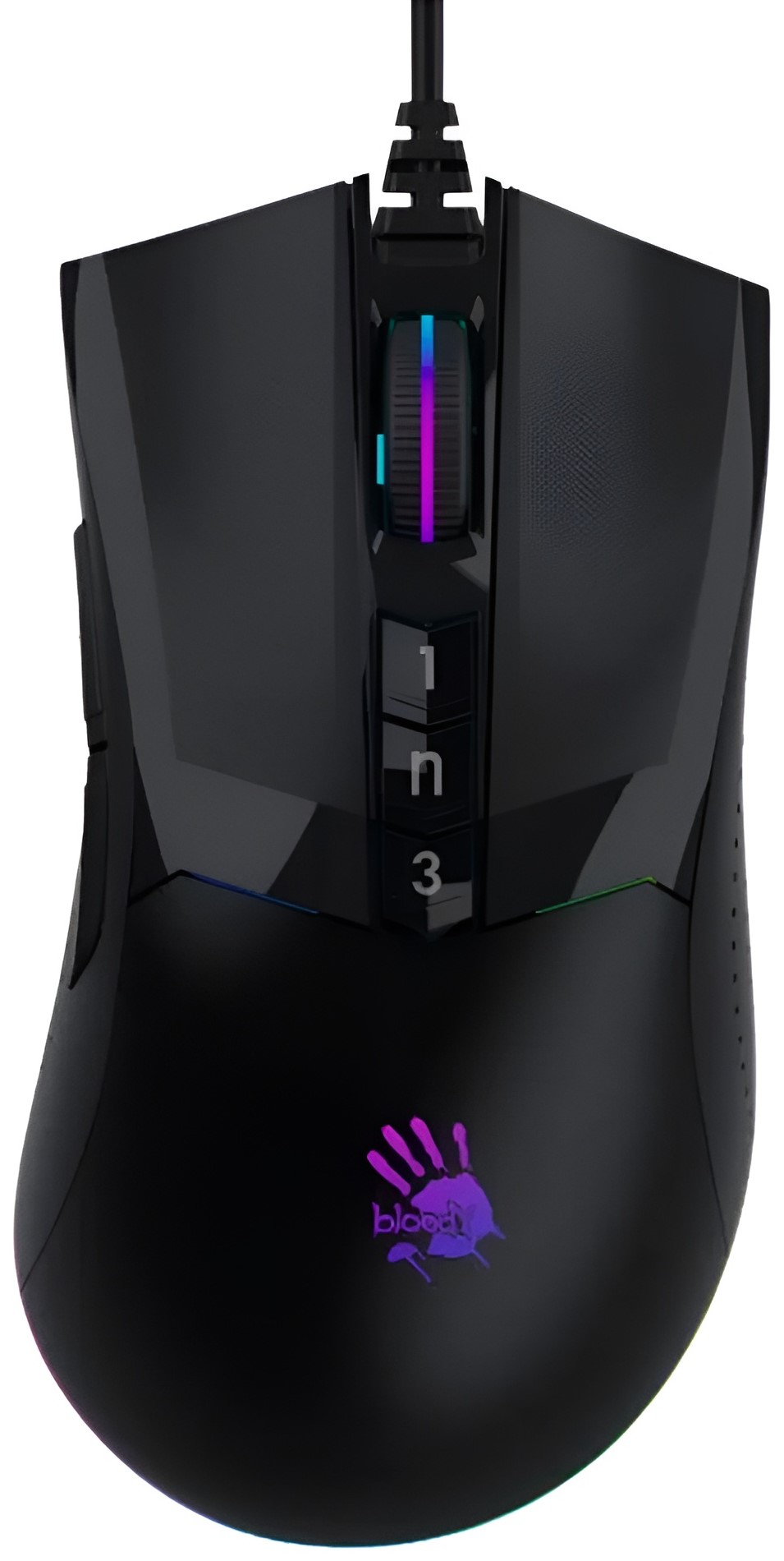Миша дротова ігрова Bloody W90 Max Stone Black
