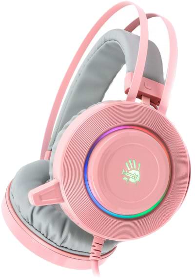 Гарнитура проводная игровая Bloody G521 (Pink) - Фото 1