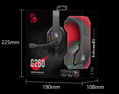 Фото - Гарнитура проводная игровая Bloody G260 Black