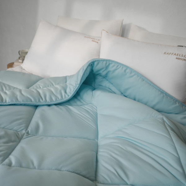 Фото - Ковдра всесезонна двоспальна євро MirSon Шовкові №1646 Eco Light Blue (2200002652858)