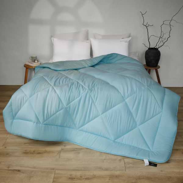 Ковдра всесезонна двоспальна євро MirSon Шовкові №1646 Eco Light Blue (2200002652858)