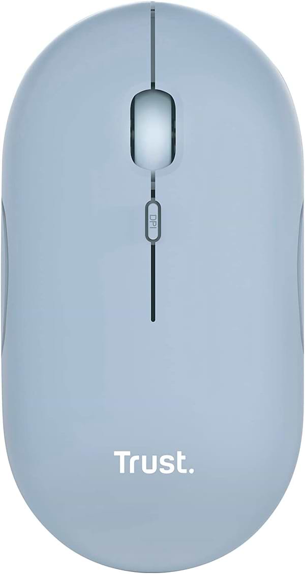 Фото - Миша бездротова Trust Puck Rechargeable Ultra-Thin BT WL Silent Blue (24126)