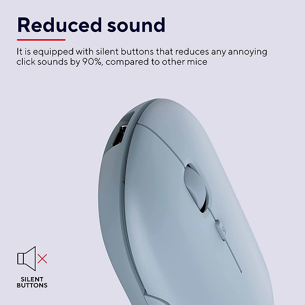 Фото - Миша бездротова Trust Puck Rechargeable Ultra-Thin BT WL Silent Blue (24126)