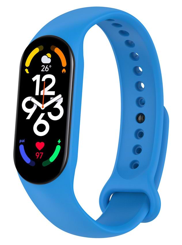 Ремешок для фитнес-браслета BeCover Xiaomi Mi Smart Band 7 Blue (707477) - Фото 1