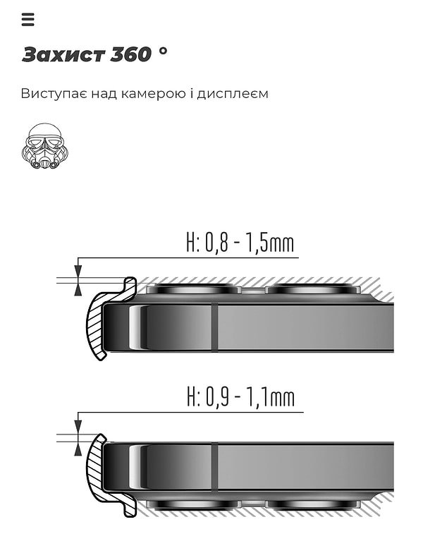 Фото - Чохол для смартфону Armorstandart ICON for Tecno Spark 30C 4G (kl5) Camera cover Dark Blue (ARM81204)