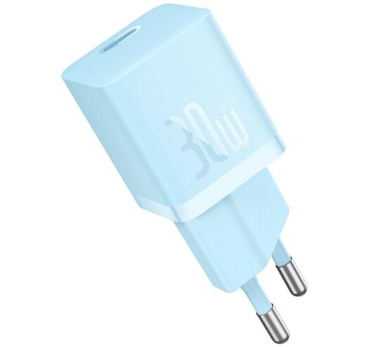 Сетевое зарядное устройство Baseus GaN5 FC mini 1C 30W Blue (CCGN070603)