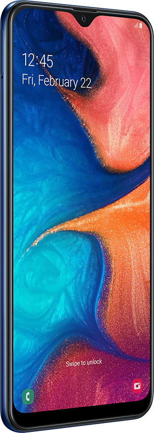 Фото - Смартфон Samsung Galaxy A20 3/32Gb Blue (SM-A205FZBV)