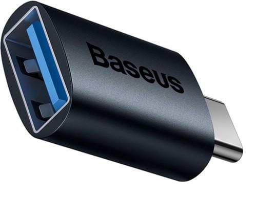 Перехідник Baseus Ingenuity Series Mini OTG Adaptor Type-C to USB-A 3.1 Blue (ZJJQ000003) - Фото 1