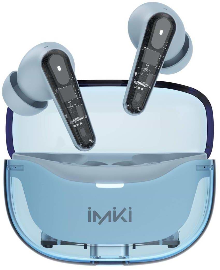 Наушники вкладыши беспроводные TWS iMiki T14SE Sky Blue - Фото 1