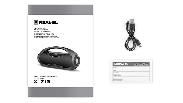 Фото - Акустическая система REAL-EL X-713 Black
