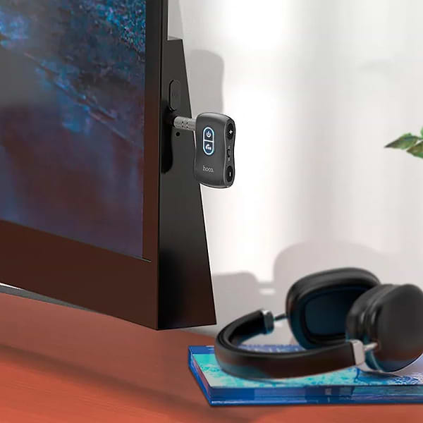 Фото - Бездротовий адаптер автомобільний HOCO E73 Pro Black Star (6931474783752)