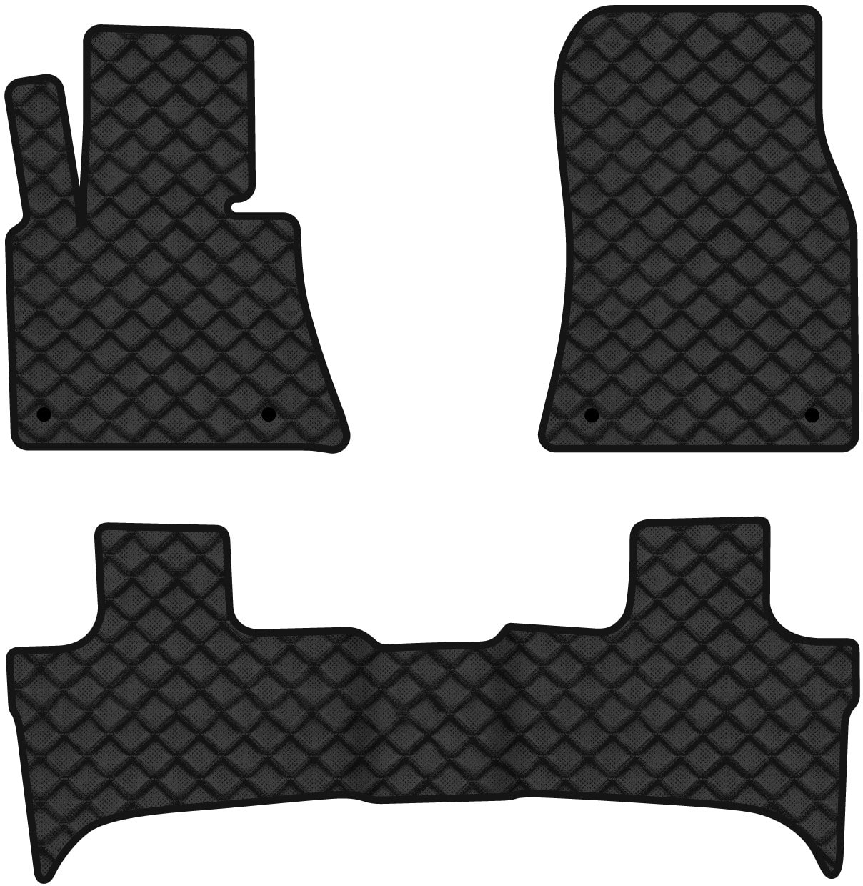 Коврики из экокожи в салон авто EVAtech ECO для X5 (E53) Restyling BMW 2003-2006 1 поколение SUV EU BM12222Z3BW4BBLB