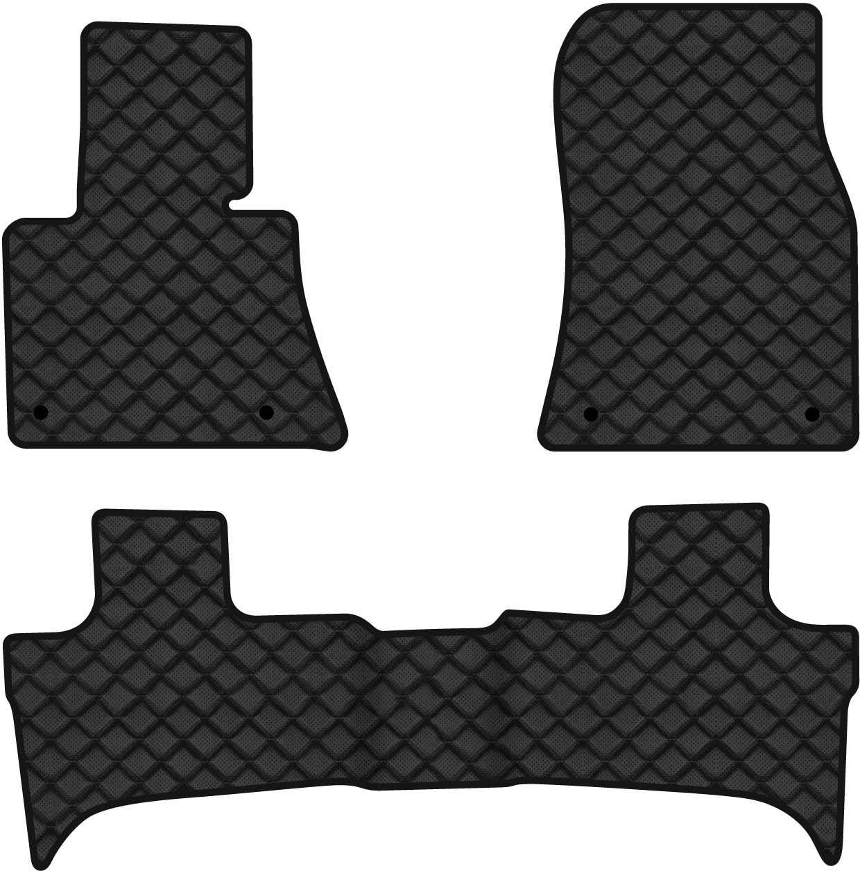 Коврики из экокожи в салон авто EVAtech ECO для X5 (E53) Restyling BMW 2003-2006 1 поколение SUV EU BM12222ZB3BW4BBLB